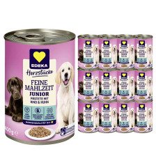 EDEKA Herzstücke Feine Mahlzeit Junior mit Rind & Huhn 12x400G 