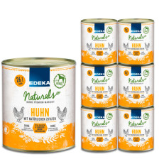 EDEKA Naturals Huhn Hundefutter 6x800G 