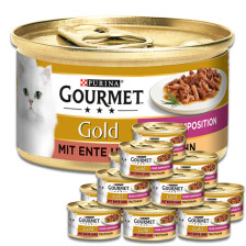 Purina Gourmet Gold mit Ente & Truthahn 12x85G 