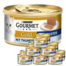 Purina Gourmet Gold Feine Pastete mit Thunfisch 12x85G 