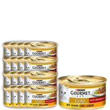 Purina Gourmet Gold mit Huhn und Leber 12x85G 