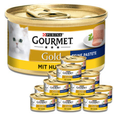 Purina Gourmet Gold Feine Pastete mit Huhn 12x85G 