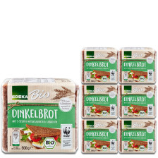 EDEKA Bio Dinkelbrot geschnitten 6x500G 