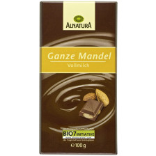 Alnatura Bio Ganze Mandel Schokolade 100G 