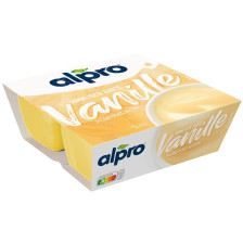 Alpro Soya-Dessert Feine Vanille 4ST 500G 