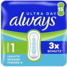 Always Damen Binden Ultra Day Normal mit Flügeln Big Pack 28ST - Abverkauf 