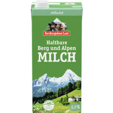 Berchtesgadener Land haltbare Berg und Alpen Milch 3,5% 1L 