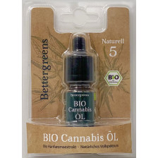 Bettergreens Bio Cannabis Öl Naturell 5 10ml 