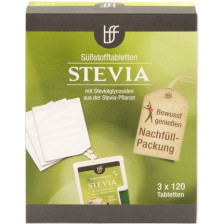 BFF Stevia Tabletten Nachfüll-Packung 3x 120 Stück 