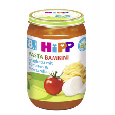 Hipp Bio Pasta Bambini Spaghetti mit Tomaten und Mozzarella ab 8. Monat 220 g 