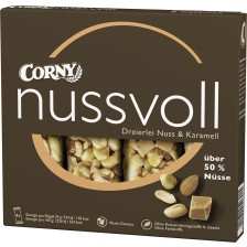 Corny Nussvoll Dreierlei Nuss & Karamell 4ST 96G 