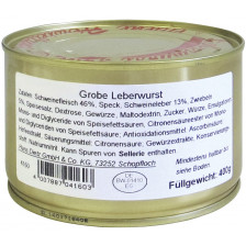 Dietz Grobe Leberwurst 400 g 