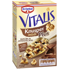Dr.Oetker Vitalis Knusper Plus Double Chocolate 450G 