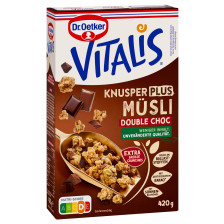 Dr.Oetker Vitalis Knusper Plus Double Chocolate 420G 