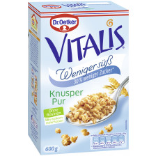 Dr.Oetker Vitalis Knusper pur 30% weniger Zucker 600 g 