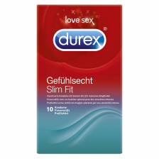 Durex Gefühlsecht Slim Fit Kondome 10 Stück 