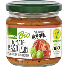 Edeka Bio+Vegan Brotaufstrich Tomate-Basilikum 180G 