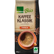EDEKA Bio Röstkaffee Klassik gemahlen 500G 