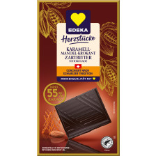 EDEKA Herzstücke Karamell Mandel-Krokant Zartbitter 100G 