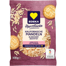 EDEKA Herzstücke Kalifornische Mandeln blanchiert, gestiftelt 100G 