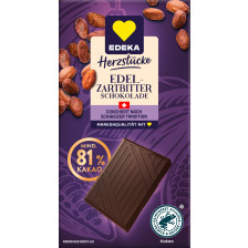 EDEKA Herzstücke Edel-Zartbitter Schokolade 81% 100G 