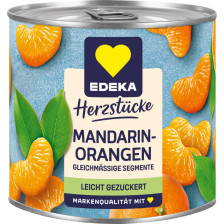 EDEKA Herzstücke Mandarin-Orangen leicht gezuckert 312G 