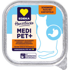 EDEKA Herzstücke Medi Pet Schonkost Pute mit Kartoffeln 100G 