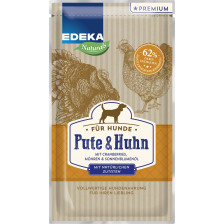 EDEKA Naturals Dog Pute und Huhn mit Cranberries,Möhren,Sonnenblumenöl 125g 