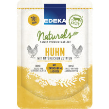 EDEKA Naturals Huhn mit Lachsöl & Löwenzahn für Katzen 85G 