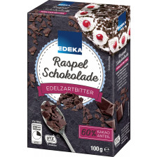 EDEKA Raspel Schokolade edelzartbitter 100G 
