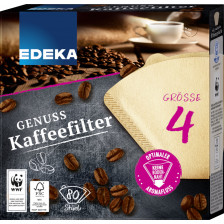 EDEKA Unsere besten Kaffeefilter Größe 4 80 Stück 