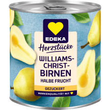 EDEKA Herzstücke Williams Christ Birnen gezuckert halbe Frucht 820 g 