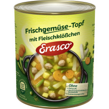 Erasco Frischgemüse-Topf mit Fleischklößchen 800G 