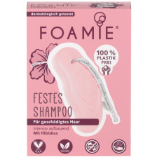 Foamie Festes Shampoo Hibiskus für geschädigtes Haar 80G 