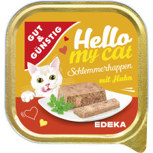 Gut & Günstig Hello My Cat Schlemmerhappen mit Geflügel 100G 