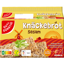 Gut & Günstig Knäckebrot Sesam 250G 