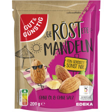 Gut & Günstig Mandeln geröstet ohne Öl und ohne Salz 200G 