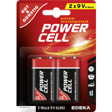 Edeka Power Cell Alkaline E-Block 9V 6LR61 2ST 