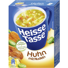 Heisse Tasse Huhn mit Nudeln Suppe 36,6G 