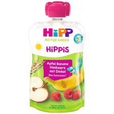 Hipp Bio Hippis Apfel-Banane-Himbeere mit Vollkorn ab 1+ Jahr 100G 