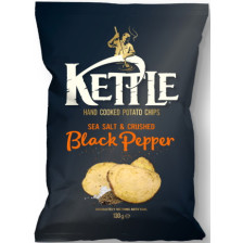 Kettle Chips Sea Salt & Crushed Black Pepper 130G 