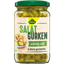 Kühne Salat Gurken würzig-Süß in Würfel 330G 