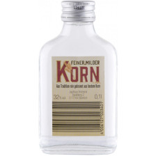 Jagdhaus Korn 0,1L - Etikett verschmutzt/beschädigt 