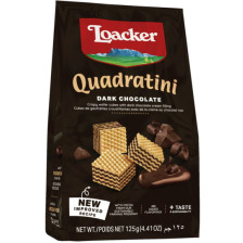 Loacker Quadratini Dark Chocolate 125G 