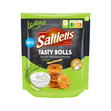 Lorenz Saltletts Tasty Rolls Sour Cream & Onion Style 130G 