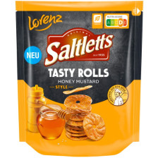 Lorenz Saltletts Tasty Rolls Honey Mustard Style 130G - MHD 16.09.2026 