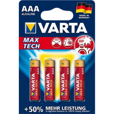 Varta Max Tech 1,5 V Micro AAA Batterien Type 4703 4 Stück 