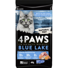 4 Paws Blue Lake Premium Trockenfutter reich an MSC Fisch mit Süsskartoffel 400G 