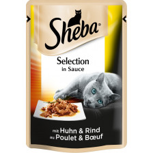 Sheba Selection in Sauce mit Huhn & Rind 85G 