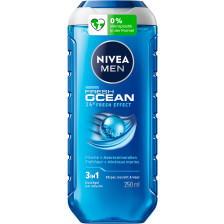 Nivea Men 3in1 Duschgel Fresh Ocean 24H Fresh Effect 250ML 